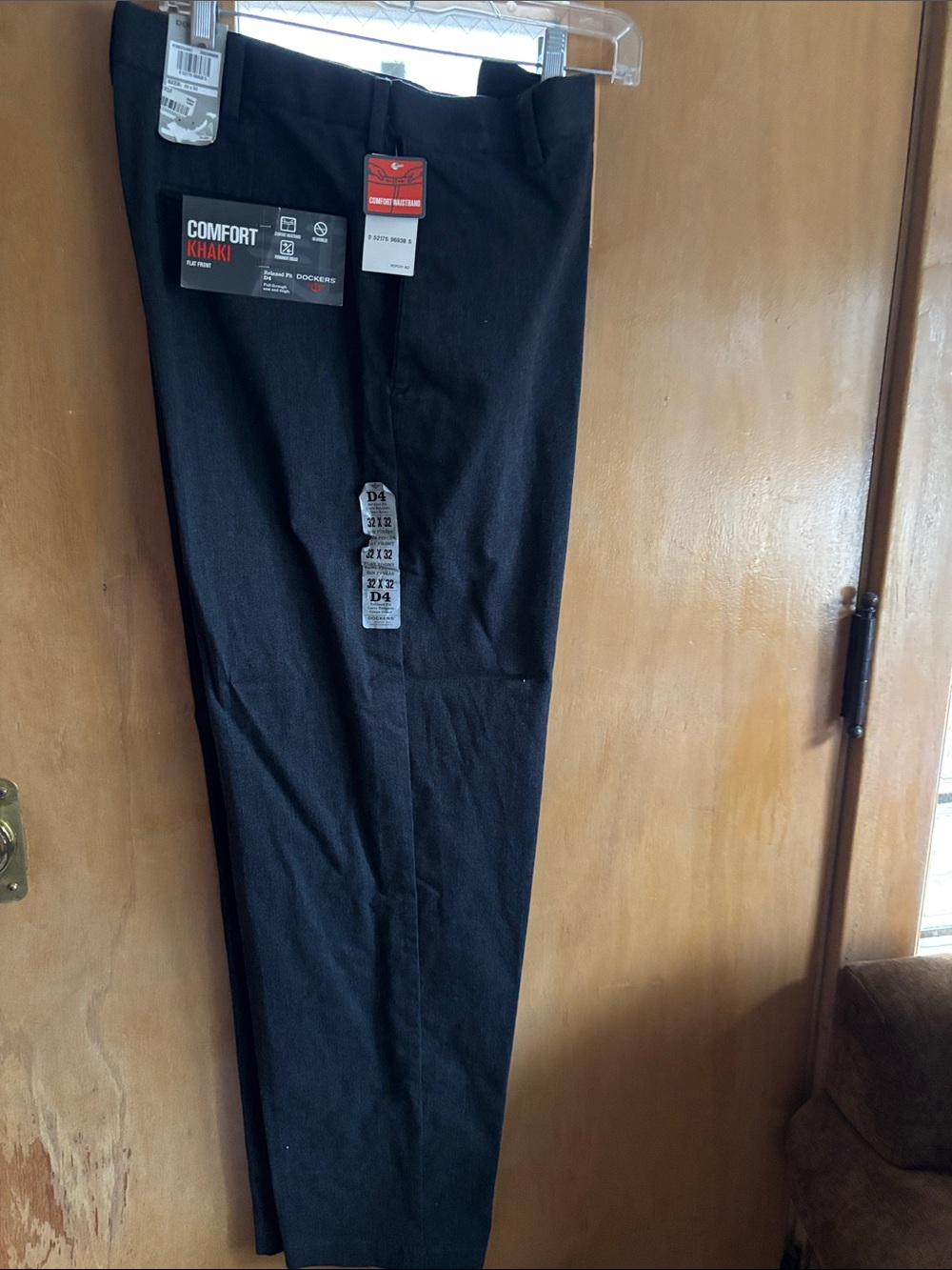 Dockers Black Comfort Khaki Flat-Front Men’s Chinos